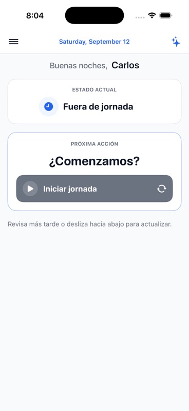 App del trabajador de Ladrio, en el teléfono
